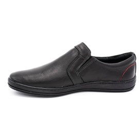 Olivier Mocassini da uomo in pelle 708MP nero 1