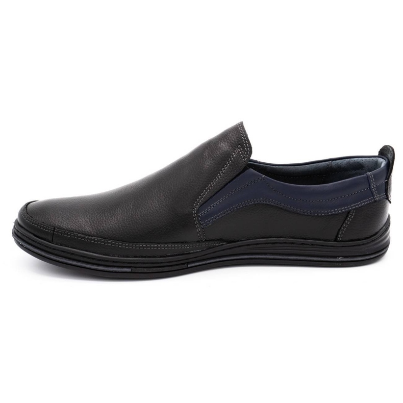 Olivier Mocassini uomo in pelle 715MP neri nero 1