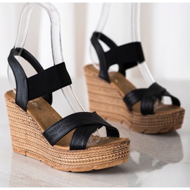 Sea Elves Sandali leggeri slip-on nero 2