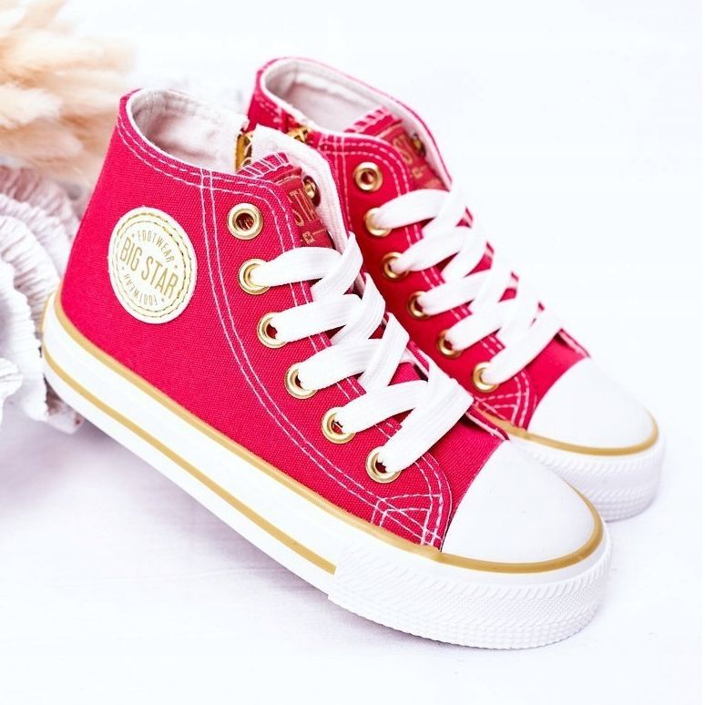 Sneakers Alte Per Bambini Con Cerniera Big Star HH374137 Rosa 2