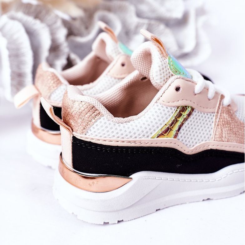 Scarpe da ginnastica per bambini Sneakers Nero-Rosa Game Time bianco 1