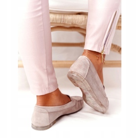 Mocassini in camoscio Sergio Leone MK722 Beige 1