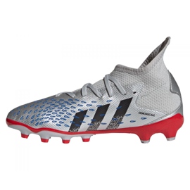 Scarpe da calcio Adidas Predator Freak.3 Mg Jr FY7625 grigio d'argento 1