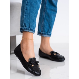 Kayla Mocassini casual in ecopelle nero 1