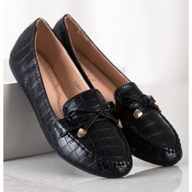 Kayla Mocassini casual in ecopelle nero 2