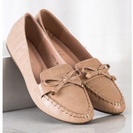 Kayla Mocassini casual in ecopelle marrone 1