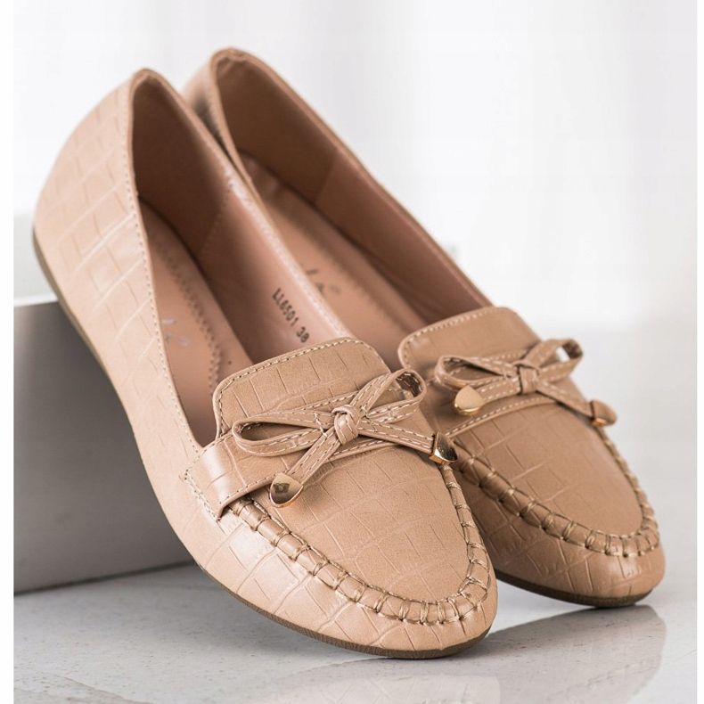 Kayla Mocassini casual in ecopelle marrone 1