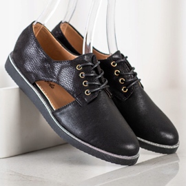 Forever Folie Scarpe alla moda con cut-out nero 2