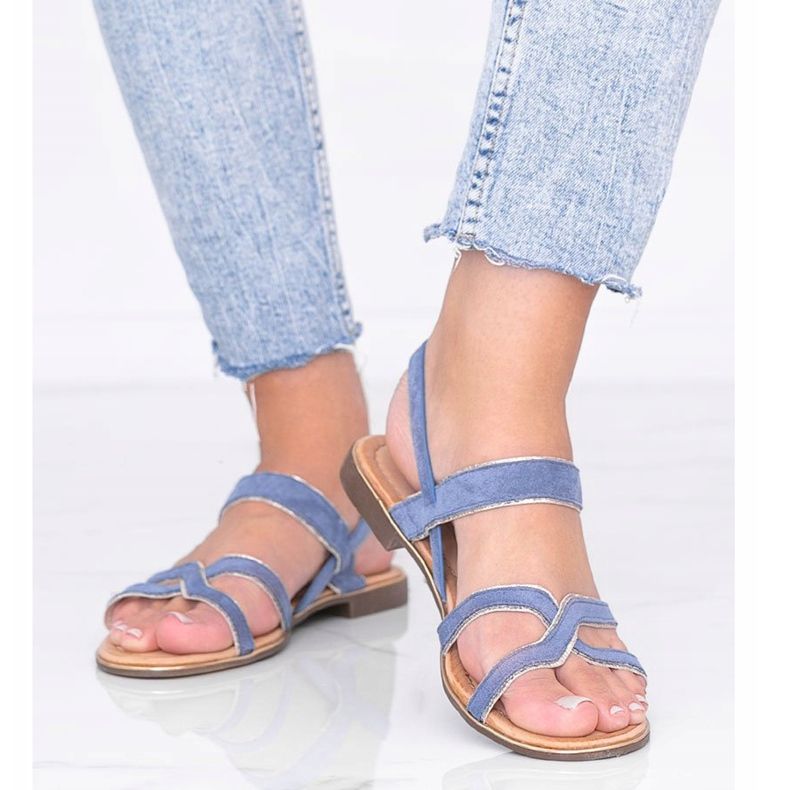 Sandali donna blu Rosina 1