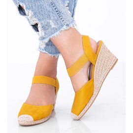 Espadrillas gialle sulla zeppa di Louise giallo 1