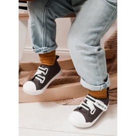 EVE Sneakers Bambini Con Velcro Grigie Novità grigio 2