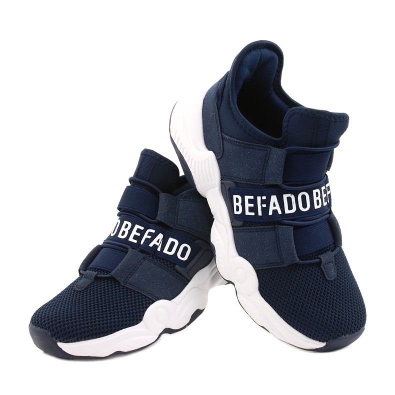 Scarpe giovanili Befado 516Q065 blu navy 4