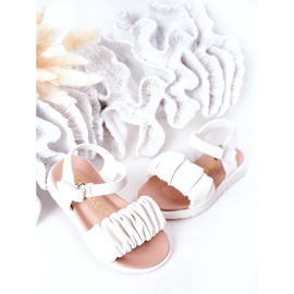 FR1 Sandali Per Bambini Con Velcro Aimy Bianco 3
