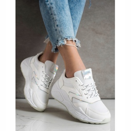 SHELOVET Scarpe da ginnastica alla moda bianco 2
