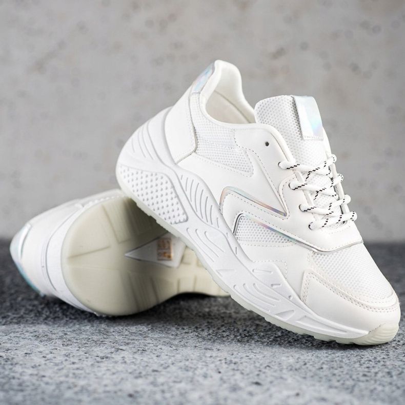 SHELOVET Scarpe da ginnastica alla moda bianca 1