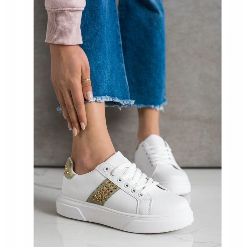 SHELOVET Scarpe Da Ginnastica Con Ornamenti bianca 2