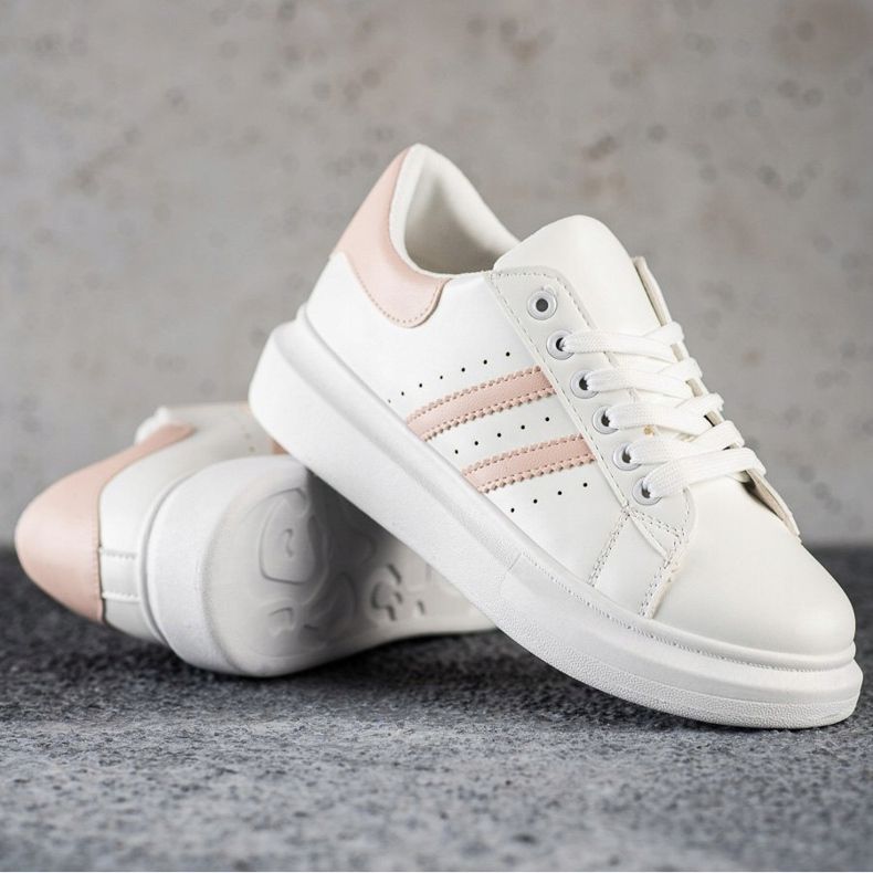 SHELOVET Sneakers Classiche Con Righe bianco 1