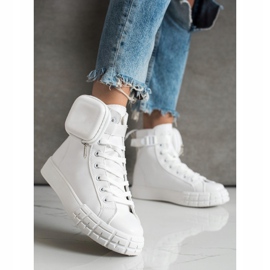 SHELOVET Sneakers Alte Con Tasca bianca 3