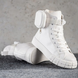 SHELOVET Sneakers Alte Con Tasca bianca 1