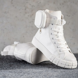 SHELOVET Sneakers Alte Con Tasca bianco 1