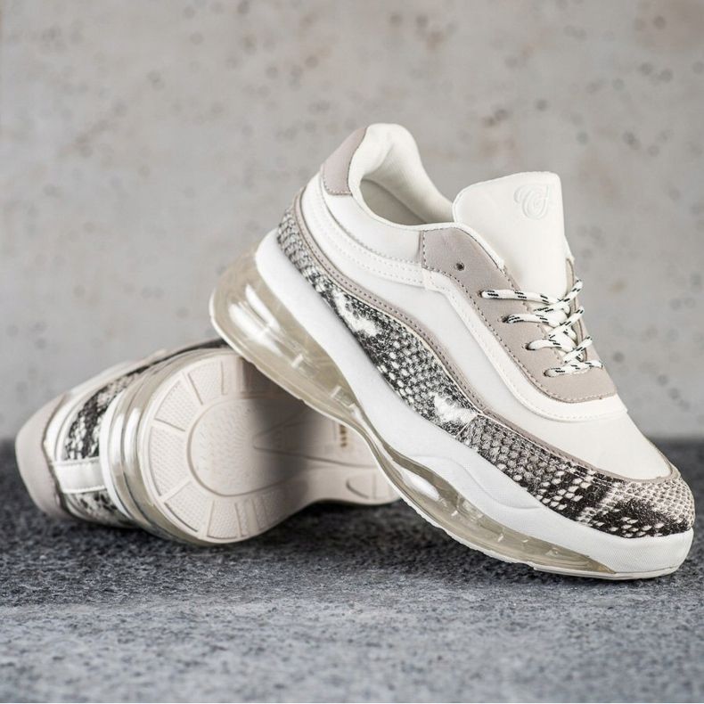 SHELOVET Scarpe Da Ginnastica Su Una Piattaforma Trasparente bianco multicolore 1