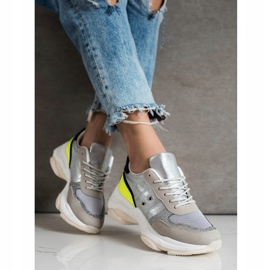 SHELOVET Comode sneakers alla moda argento multicolore 2