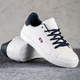 SHELOVET Sneakers Casual Con Ecopelle bianca 1