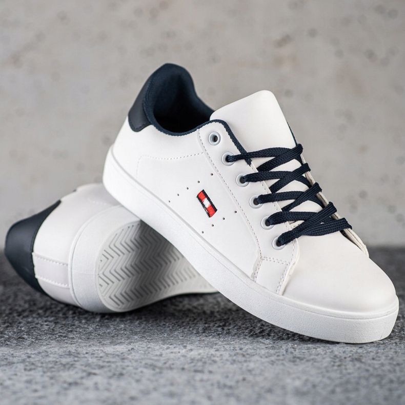 SHELOVET Sneakers Casual Con Ecopelle bianco 1