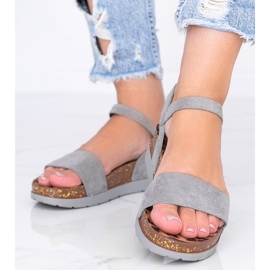 Sandali grigi con soletta Preatty Pea grigio 1