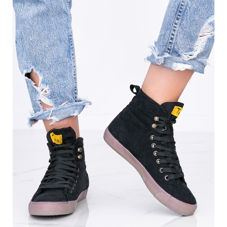 Sneaker nere alte alla caviglia di Bujal nero 1