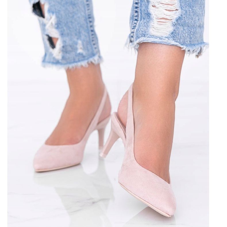 Décolleté beige su tacco Tari 1