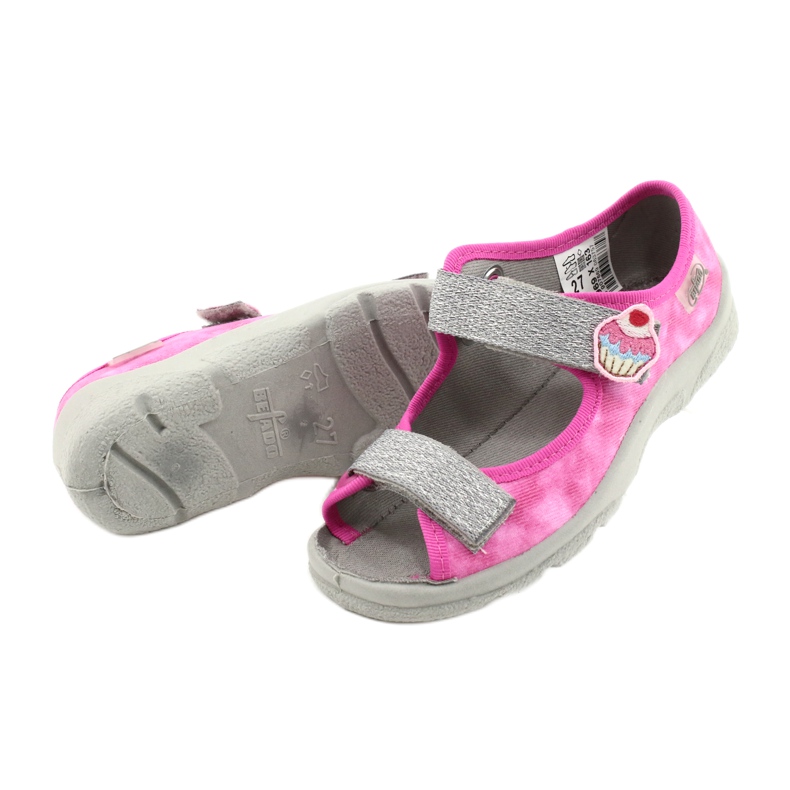 Scarpe per bambini Befado 969X163 rosa argento 4