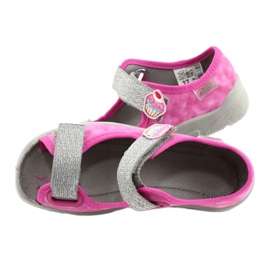 Scarpe per bambini Befado 969X163 rosa d'argento 5