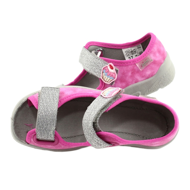 Scarpe per bambini Befado 969X163 rosa d'argento 5