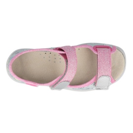 Sandalo Befado per bambina 869x154 rosa argento grigio 2