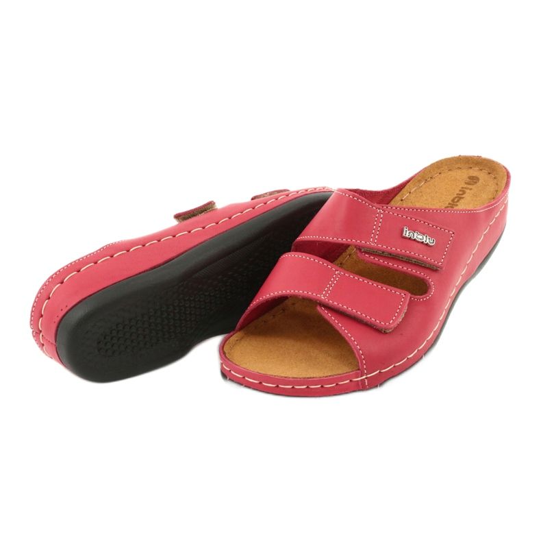 Inblu scarpe donna pantofole 158D105 rosso 4