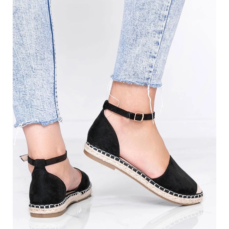 Sandali espadrillas neri di Chloe Star nero 1