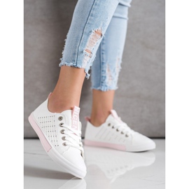 Bella Paris Sneakers Con Ecopelle bianca 1