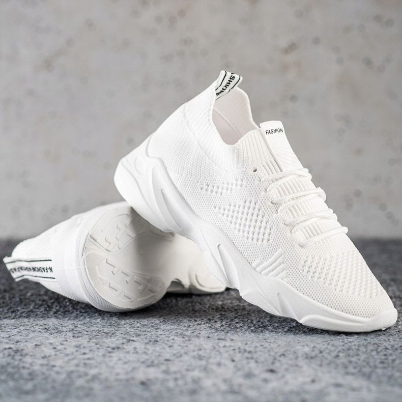 SHELOVET Scarpe sportive slip-on bianco 1