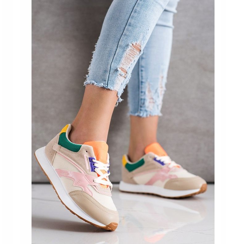 SHELOVET Scarpe sportive colorate multicolore 2