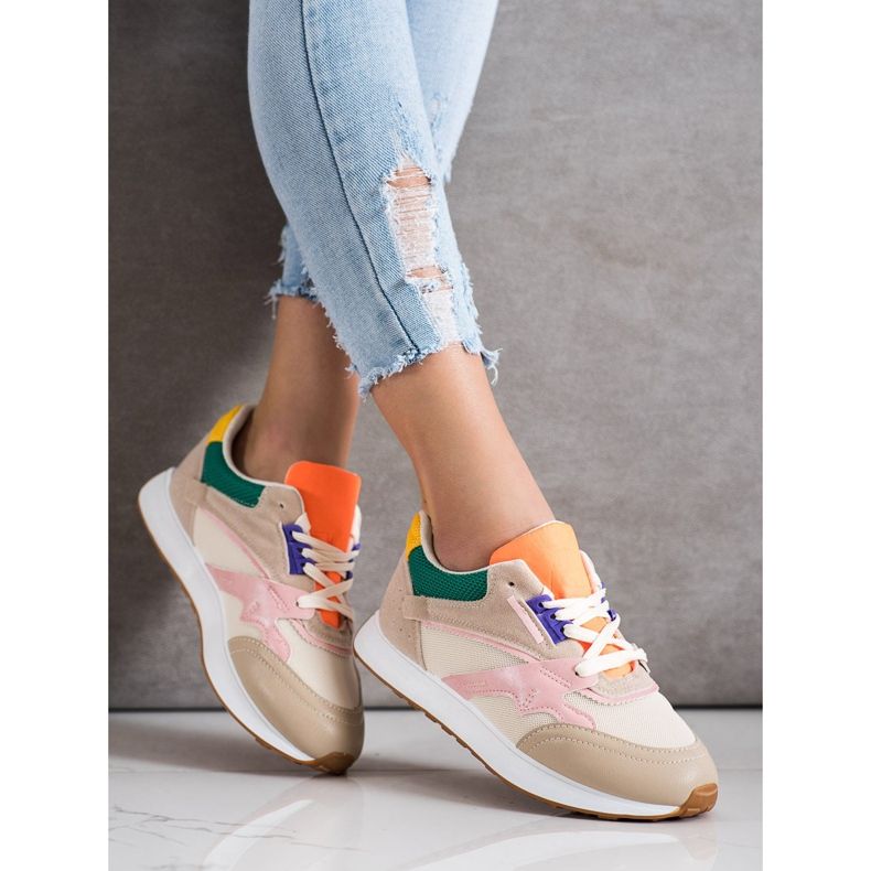 SHELOVET Scarpe sportive colorate multicolore 1