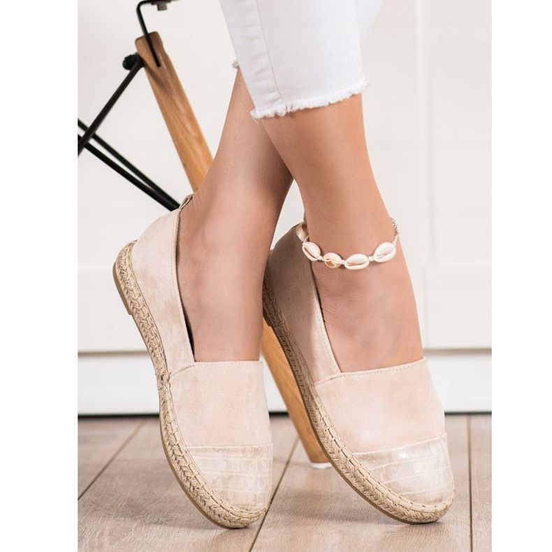 Bestelle Espadrillas in camoscio beige 1