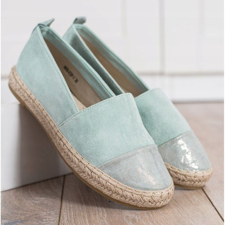 Bestelle Espadrillas in camoscio menta verde 2