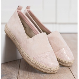 Bestelle Espadrillas in camoscio cipria rosa 2