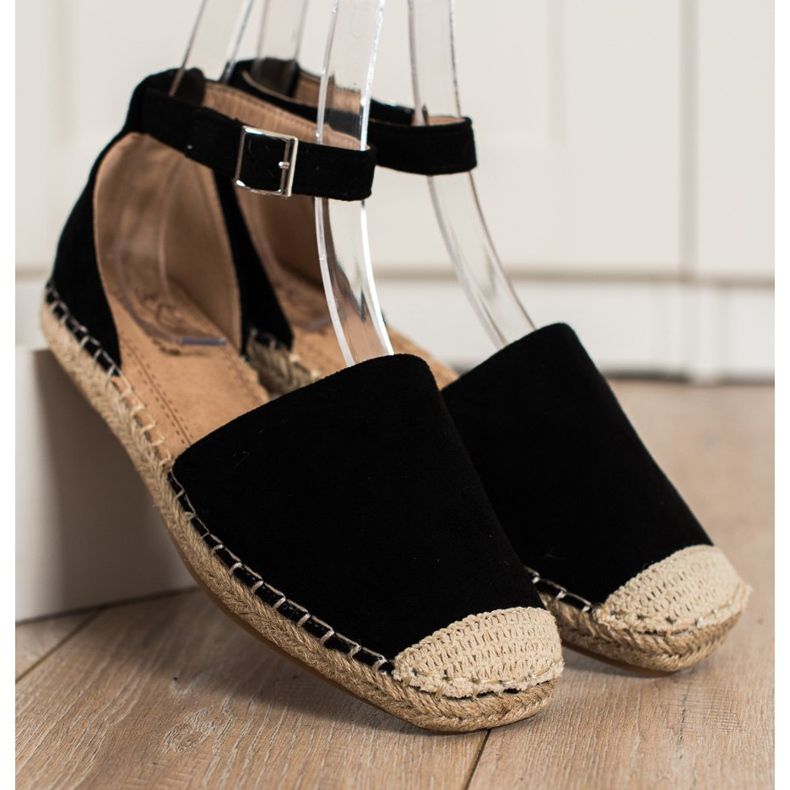 Small Swan Espadrillas Nere Con Fibbia nero 2