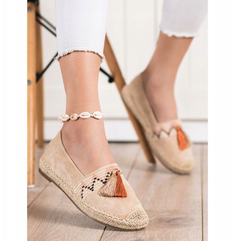 Melisa Espadrillas Con Frange beige 1
