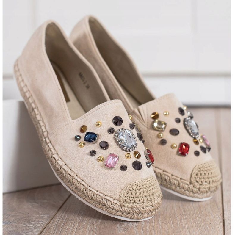 Gogo Espadrillas Con Cristalli beige 2