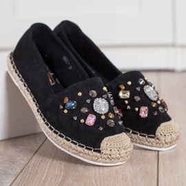 Gogo Espadrillas Con Cristalli nero 2