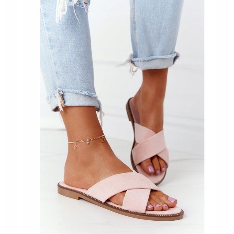 Pantofole Donna Velour Rosa Edesa 2