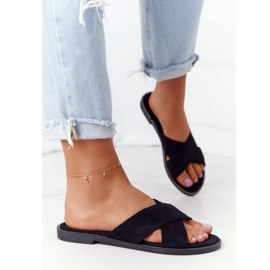 Pantofole Donna Velour Nere Edesa nero 1